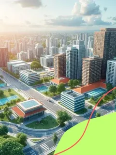 Smart city development with sustainable infrastructure