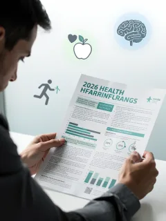 Person reviewing health plan documents, highlighting hidden benefits for 2026