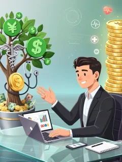 Illustration of financial planning and healthcare savings for 2026