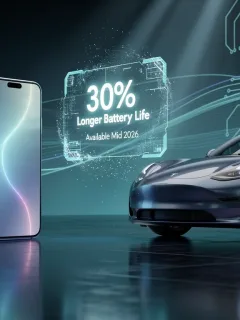 Futuristic devices powered by new battery technology with extended life