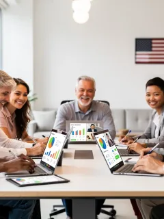 Adults learning online, earning U.S. certifications for career advancement
