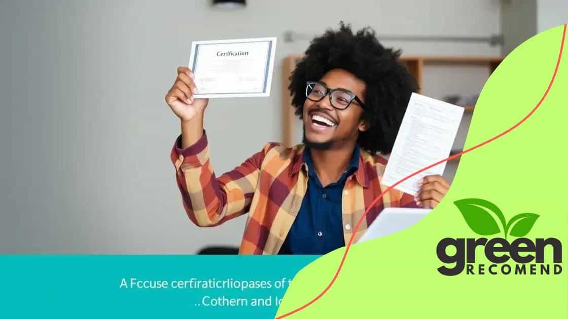 Benefits of certifications for working adults