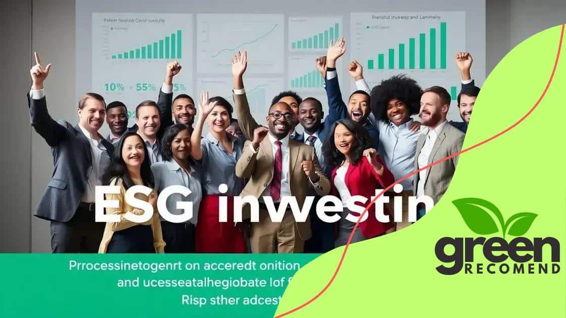 Benefits of ESG investing