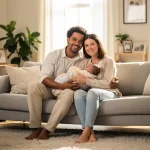 Navigating 2026 Parental Leave Benefits: Your Rights & Entitlements Smiling parents holding newborn baby, illustrating 2026 parental leave benefits and family well-being.