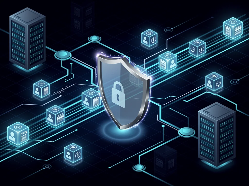 Data flow security with shield icon new regulations