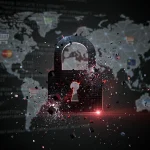 Digital lock breaking, data fragments, e-commerce cybersecurity breach