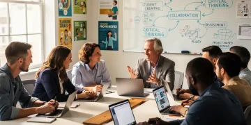 U.S. educators engaged in professional development workshop