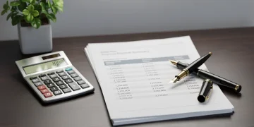 Estate planning documents and calculator on a desk, representing the federal estate tax exemption for 2026