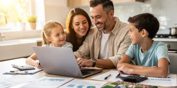 Family reviewing education tax credit documents for 2026 savings