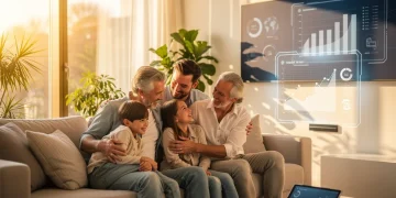 Happy family embracing, symbolizing financial security with 2026 life insurance