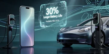 Futuristic devices powered by new battery technology with extended life
