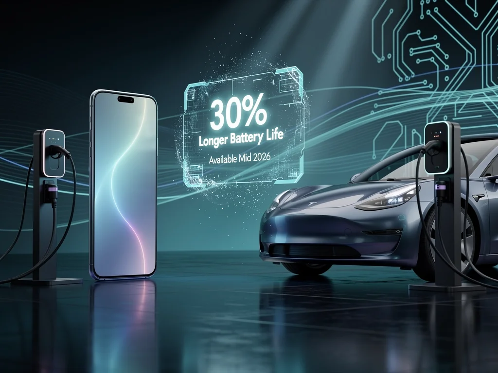 New Battery Tech: 30% Longer Device Life by Mid-2026