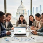 Student Loan Forgiveness 2026: Your 3-Step US Borrower Guide Hopeful students reviewing loan forgiveness documents on digital devices