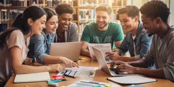 College students discussing FAFSA changes for financial aid