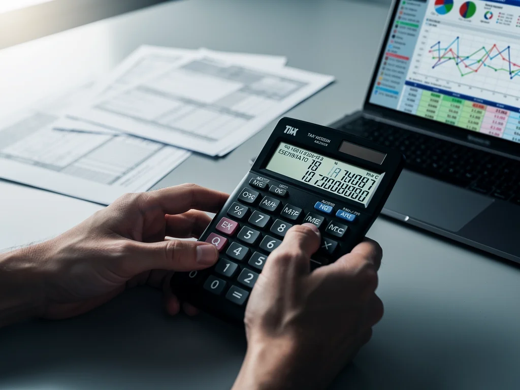 Calculating tax deductions with a financial calculator